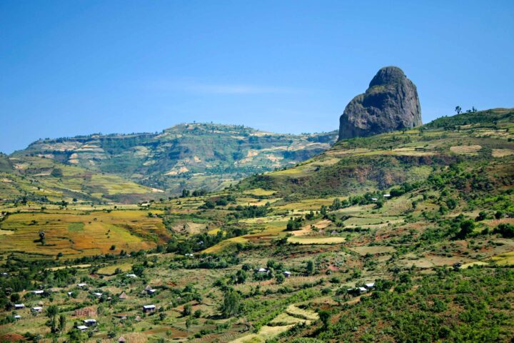 A green landscape in Ethiopia.
